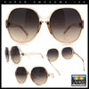 Womens Oversized Round Butterfly Minimal Plastic Iconic Diva Sunglasses