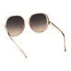 Womens Oversized Round Butterfly Minimal Plastic Iconic Diva Sunglasses