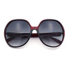 Womens Oversized Round Butterfly Minimal Plastic Iconic Diva Sunglasses