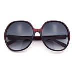 Womens Oversized Round Butterfly Minimal Plastic Iconic Diva Sunglasses