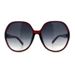Womens Oversized Round Butterfly Minimal Plastic Iconic Diva Sunglasses