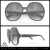 Womens Oversized Round Butterfly Minimal Plastic Iconic Diva Sunglasses