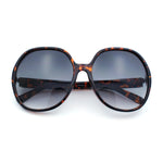 Womens Oversized Round Butterfly Minimal Plastic Iconic Diva Sunglasses