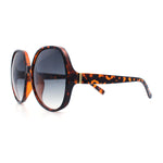 Womens Oversized Round Butterfly Minimal Plastic Iconic Diva Sunglasses
