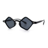 Micro Diamond Shape Thin Plastic Hipster Hustler Retro Sunglasses