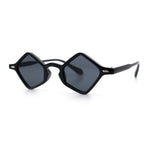 Micro Diamond Shape Thin Plastic Hipster Hustler Retro Sunglasses