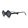 Micro Diamond Shape Thin Plastic Hipster Hustler Retro Sunglasses