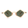 Micro Diamond Shape Thin Plastic Hipster Hustler Retro Sunglasses
