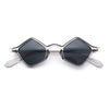 Micro Diamond Shape Thin Plastic Hipster Hustler Retro Sunglasses