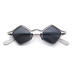 Micro Diamond Shape Thin Plastic Hipster Hustler Retro Sunglasses
