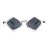 Micro Diamond Shape Thin Plastic Hipster Hustler Retro Sunglasses