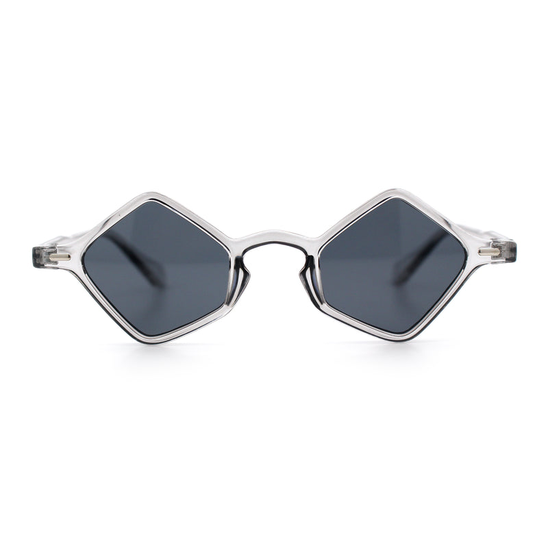 Micro Diamond Shape Thin Plastic Hipster Hustler Retro Sunglasses