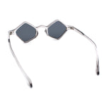 Micro Diamond Shape Thin Plastic Hipster Hustler Retro Sunglasses