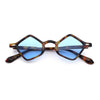 Micro Diamond Shape Thin Plastic Hipster Hustler Retro Sunglasses
