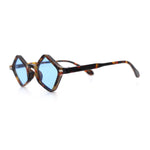 Micro Diamond Shape Thin Plastic Hipster Hustler Retro Sunglasses