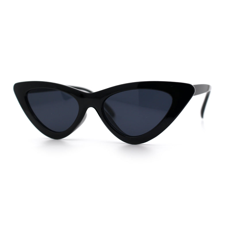 Womens Snug Retro Fit Timeless Cat Eye Plastic Sunglasses