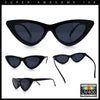 Womens Snug Retro Fit Timeless Cat Eye Plastic Sunglasses