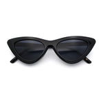 Womens Snug Retro Fit Timeless Cat Eye Plastic Sunglasses