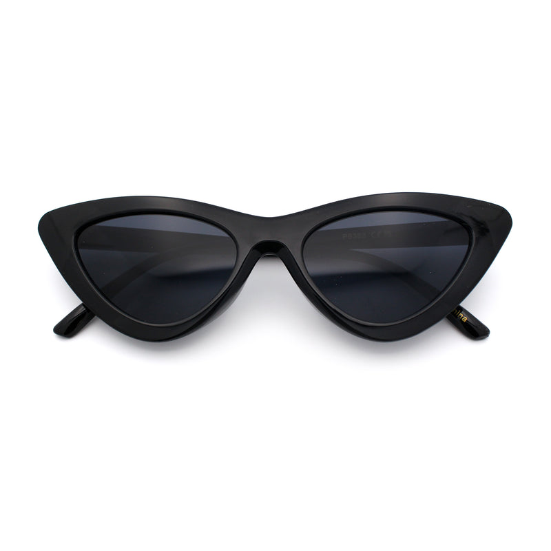 Womens Snug Retro Fit Timeless Cat Eye Plastic Sunglasses