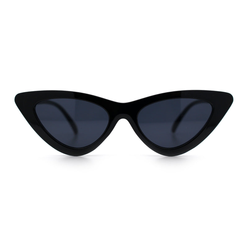 Womens Snug Retro Fit Timeless Cat Eye Plastic Sunglasses