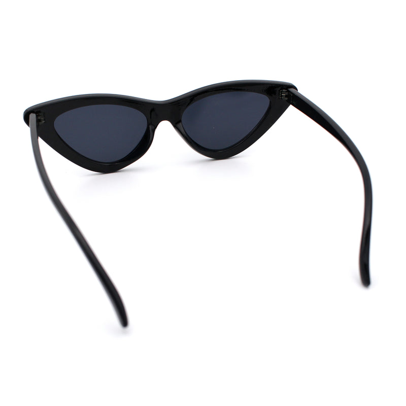 Womens Snug Retro Fit Timeless Cat Eye Plastic Sunglasses