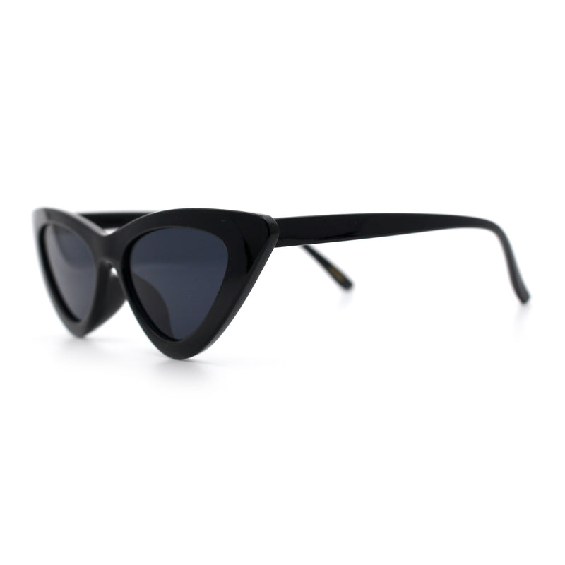Womens Snug Retro Fit Timeless Cat Eye Plastic Sunglasses