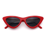 Womens Snug Retro Fit Timeless Cat Eye Plastic Sunglasses