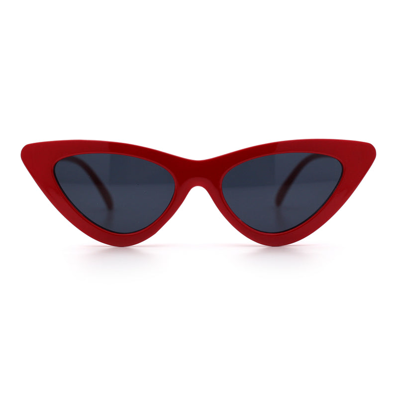 Womens Snug Retro Fit Timeless Cat Eye Plastic Sunglasses