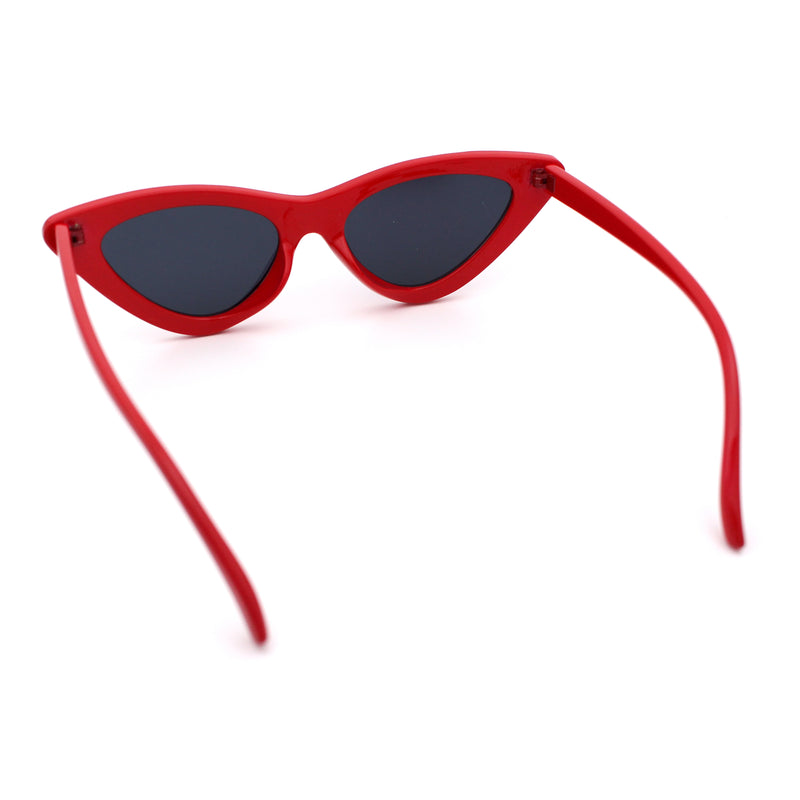 Womens Snug Retro Fit Timeless Cat Eye Plastic Sunglasses