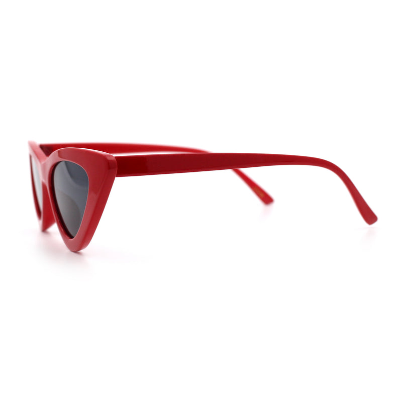 Womens Snug Retro Fit Timeless Cat Eye Plastic Sunglasses