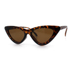 Womens Snug Retro Fit Timeless Cat Eye Plastic Sunglasses