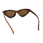 Womens Snug Retro Fit Timeless Cat Eye Plastic Sunglasses