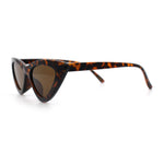 Womens Snug Retro Fit Timeless Cat Eye Plastic Sunglasses