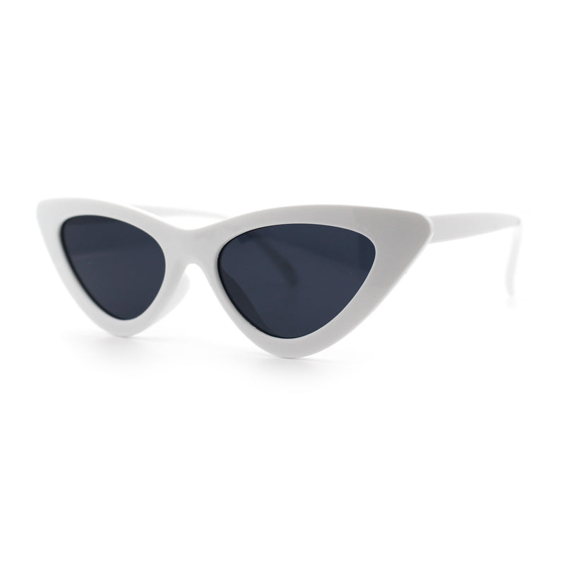 Womens Snug Retro Fit Timeless Cat Eye Plastic Sunglasses