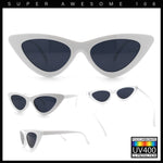Womens Snug Retro Fit Timeless Cat Eye Plastic Sunglasses