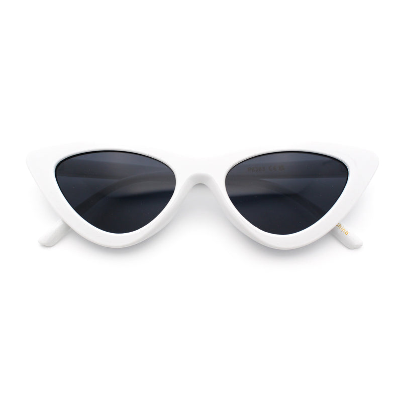 Womens Snug Retro Fit Timeless Cat Eye Plastic Sunglasses