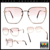 Womens 1990s Rimless Butterfly Metal Rim Designer Fashion Sunglasses