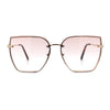 Womens 1990s Rimless Butterfly Metal Rim Designer Fashion Sunglasses
