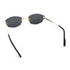 Luxury Rimless OG Fancy Narrow Oval Metal Rim Hustler Fashion Sunglasses