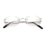 Luxury Rimless OG Fancy Narrow Oval Metal Rim Hustler Fashion Sunglasses