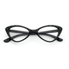 Womens Bling Rhinestone Gothic Cat Eye Clear Lens Plastic Fashion Eyeglasses