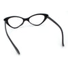 Womens Bling Rhinestone Gothic Cat Eye Clear Lens Plastic Fashion Eyeglasses