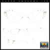 Womens Bling Rhinestone Gothic Cat Eye Clear Lens Plastic Fashion Eyeglasses