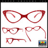 Womens Bling Rhinestone Gothic Cat Eye Clear Lens Plastic Fashion Eyeglasses