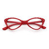 Womens Bling Rhinestone Gothic Cat Eye Clear Lens Plastic Fashion Eyeglasses