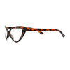 Womens Bling Rhinestone Gothic Cat Eye Clear Lens Plastic Fashion Eyeglasses