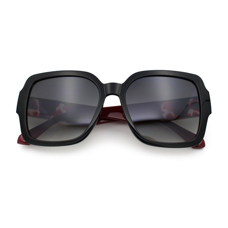 Luxury 90s Bold Jaguar Emblem Rectangle Butterfly Thick Plastic Fashion Sunglasses