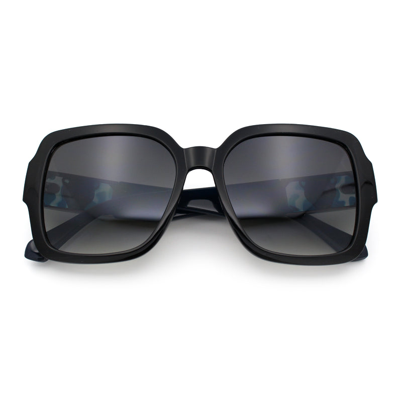 Luxury 90s Bold Jaguar Emblem Rectangle Butterfly Thick Plastic Fashion Sunglasses