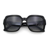 Luxury 90s Bold Jaguar Emblem Rectangle Butterfly Thick Plastic Fashion Sunglasses
