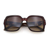 Luxury 90s Bold Jaguar Emblem Rectangle Butterfly Thick Plastic Fashion Sunglasses